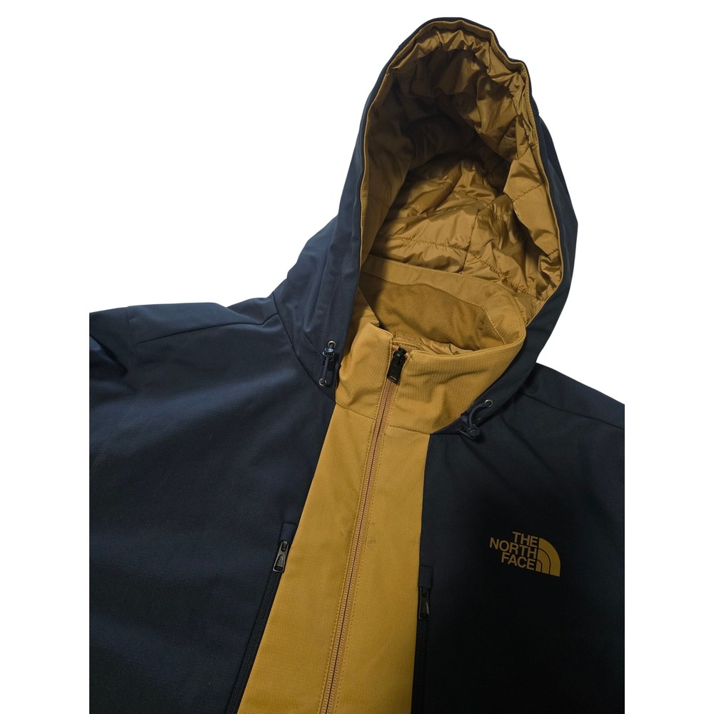 The North Face Mens WindWall Hooded Softshell Winter Jacket Parka Size XL VGC